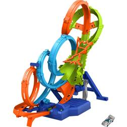 Hot Wheels 4 Loop Crash Out Track Playset