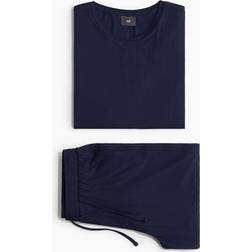 H&M Herre Natsæt I Jersey - Blå