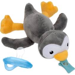 Nuby Snuggleez Pacifier & Clip Combo Set Penguin