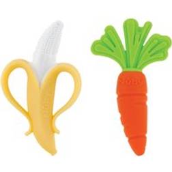 Nuby NanaNubs Gum Massager & Carrot Teether Set