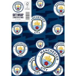 Danilo Promotions Gift Wrapping Papers Manchester City Football 2-pack