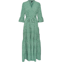 Vero Moda Zera Long Dress - Green/Fairway