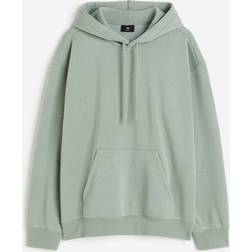 H&M Herre Grønn Loose Fit Hettegenser