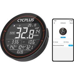 Cycplus Cycplus M2 Cykelcomputer 2,5" Genopladelig, USB-C, Puls, Hastighed, Tid, Højde, Distance Timer