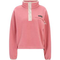 Columbia Women's Helvetia II Cropped Sherpa Half Snap Fleece - Pink Agave