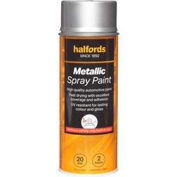 Halfords M0-140 Silver Metallic Car Spray Paint 400 ml