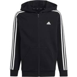 adidas Essentials Full Zip Hoodie Munkjacka - Black/White