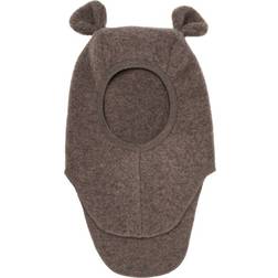 Huttelihut Kid's Bear Ears Balaclava - Brown Melange