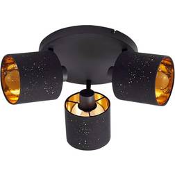 Lindby Vasilia Black/Gold Loftplafond