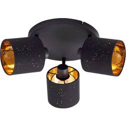 Lindby Vasilia Black/Gold Takplafond