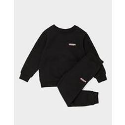 McKenzie Essential Crew Tracksuit Children, Black 3-4Y