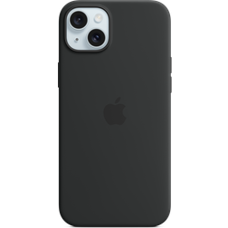 Apple Silicone Case with MagSafe for iPhone 15 Plus Black
