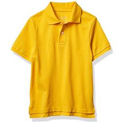 The Children's Place Boys' Uniform Pique Polo, Yellow Pencil, 5/6