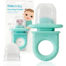 Frida Baby Push Pop Feeder: Fresh Frozen Food Silicone Feeder for Safely Introduce New Foods, Dishwasher Safe