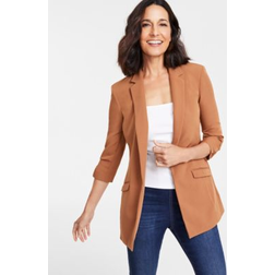 I.n.c. International Concepts Women's Menswear Blazer, Created for Macy's Brown Saira