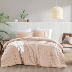 510 Design Harris Pinch Pleated Bedspread Pink (264.2x228.6cm)