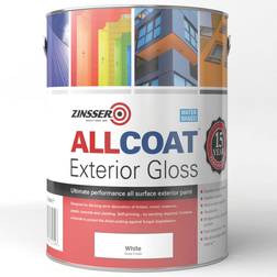 Zinsser Allcoat Exterior Water Based Gloss 1L Wood Paint White