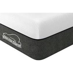 Rattantree Memory Foam 3FT Single 90x190x15 cm - White/Grey Coil Spring Matress