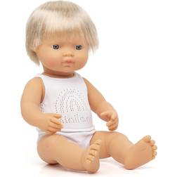 Miniland Caucasian Blond Boy 38cm