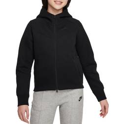 Nike Big Kid's Sportswear Tech Fleece Full Zip Hoodie - Black (FD2979-010)