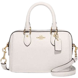 Coach Mini Rowan Crossbody - Crossgrain Leather/Gold/Chalk