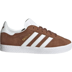 Adidas Kid's Gazelle - Preloved Brown/Cloud White/Gold Metallic