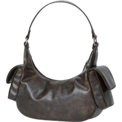 Gina Tricot Pocket Bag - Washed Brown