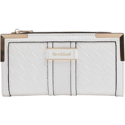 River Island Embossed Weave Purse - White