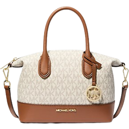 Michael Kors Hyde Small Logo Satchel - Vanilla