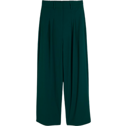 River Island Pleated Wide Leg Trousers - Green