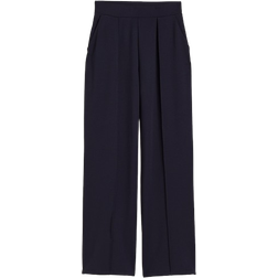 H&M Elegant High Waist Trousers - Navy Blue