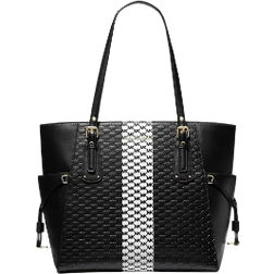 Michael Kors Voyager East/West Tote - Black/Optic White