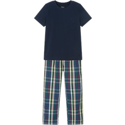 Polo Ralph Lauren Boy's Tartan Cotton Pyjamas - Navy Blue