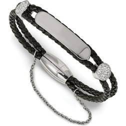 Chisel Preciosa ID Bracelet - Silver/Black/Transparent