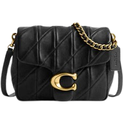 Coach Times Square Tabby Shoulder Bag With Quilting - Brass/Black