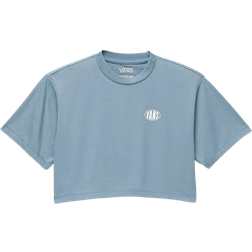 Vans Kid's Oval Wash Relaxed Cropped T-shirt - Bluestone