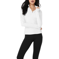 Alo Alosoft 1/2 Zip Rapid Pullover - White