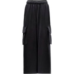 Nike Sportswear Women's Low Rise Oversized French Terry Open Hem Pants - Black/Sail