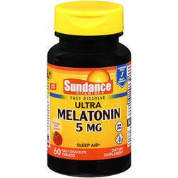 Sundance Ultra Melatonin Fast Dissolve Tablets Natural Berry Flavor 5mg 60 pcs