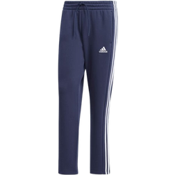 Adidas Men's Essentials 3-Stripes Open Hem Fleece Pants - Legend Ink