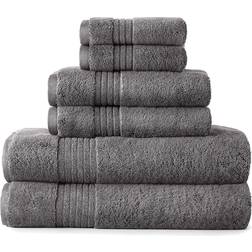 Liz Claiborne Signature Plush Bath Towel Gray (142.2x76.2cm)