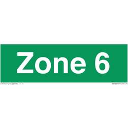 Viking Signs Zone 6 Sign Board 150x50mm