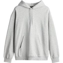 H&M Loose Fit Hoodie - Light Grey Marl