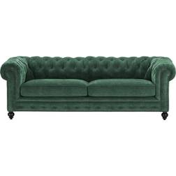 Uno Single Chesterfield Decor Green Sofa 230cm 3-Sitzer