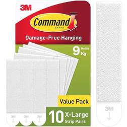 Command Command Hanging Strips White X-Large 10 Pairs Picture Hook