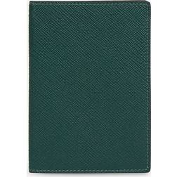 Smythson Panama Leather Passport Cover - Green