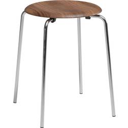 Fritz Hansen Dot Walnut Seating Stool 45.5cm