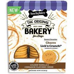 Three Dog Bakery Lick'n Crunch Churro Cookie Cinnamon Flavor 13 oz 0.36kg