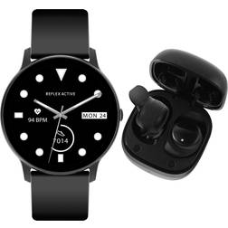 Reflex Active Reflex Active Black Calling Smart Watch and Earbud Set