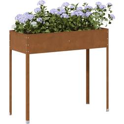 vidaXL Garden Planter 100.5 x 40.5 x 90 cm Weathering Steel